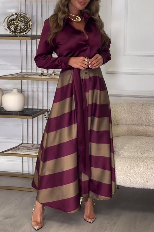 AD | Randig maxiklänning med en chic look