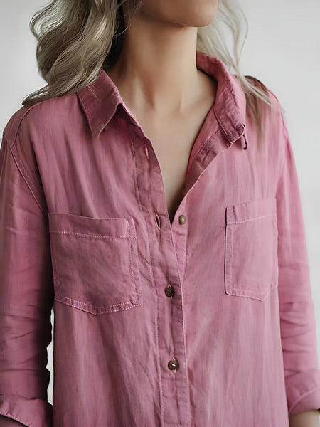 AD | Långärmad jumpsuit med knappslå