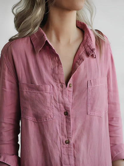AD | Långärmad jumpsuit med knappslå