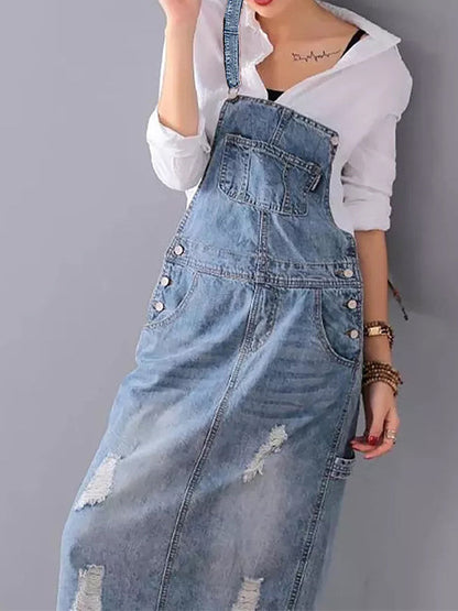 AD - Midiklänning i denim