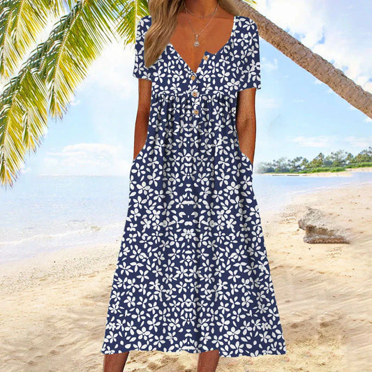 AD | Casual Jurk Met Bloemenprint