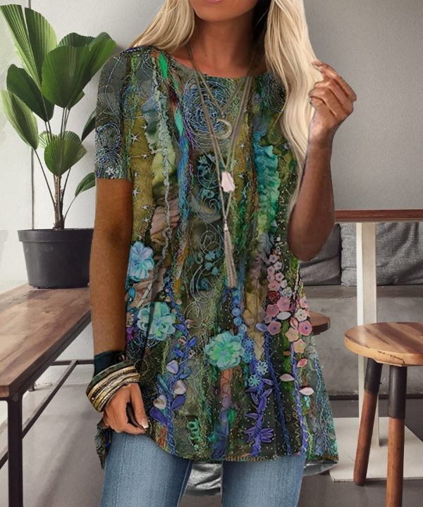 AD | Boho-inspirerad skjorta med tryck