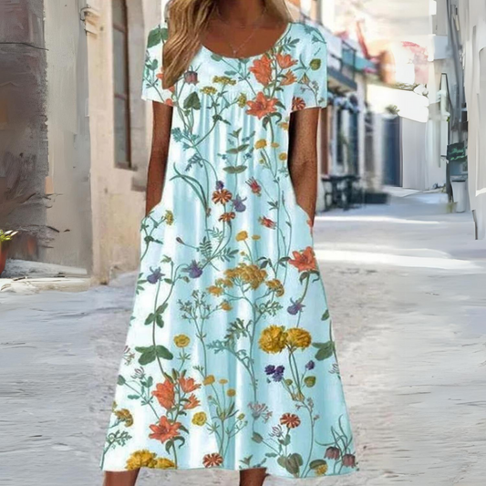 AD | Elegant blommig klänning