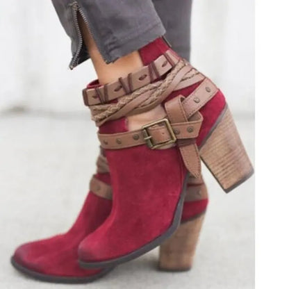 AD | Chica ankelboots med flätad rem