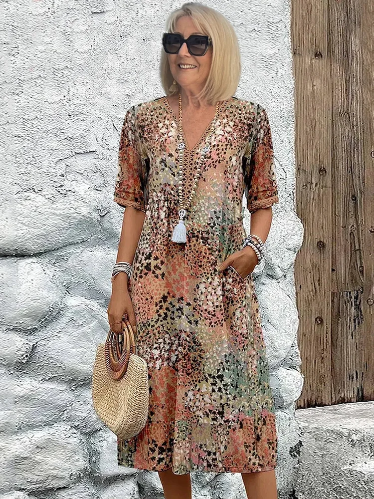 AD | Eleganta midiklänningar | Blommiga midiklänningar | Midiklänningar för kvinnor