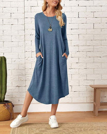 AD | Damklänningar | Midiklänningar | Eleganta långärmade klänningar | Mysiga vardagsklänningar