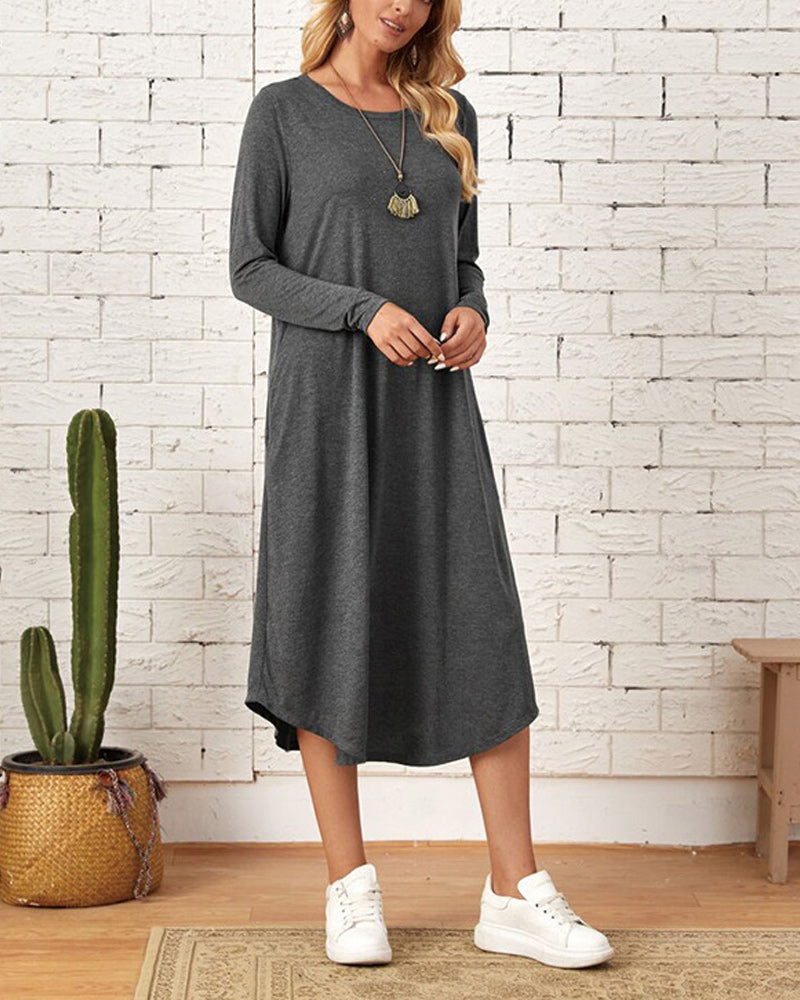AD | Damklänningar | Midiklänningar | Eleganta långärmade klänningar | Mysiga vardagsklänningar