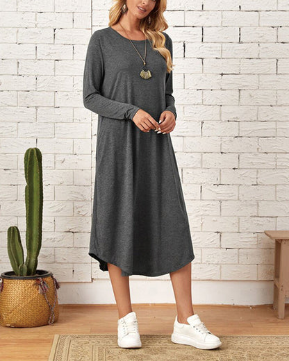 AD | Damklänningar | Midiklänningar | Eleganta långärmade klänningar | Mysiga vardagsklänningar