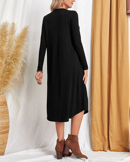 AD | Damklänningar | Midiklänningar | Eleganta långärmade klänningar | Mysiga vardagsklänningar