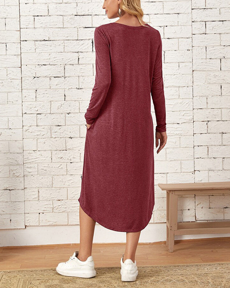 AD | Damklänningar | Midiklänningar | Eleganta långärmade klänningar | Mysiga vardagsklänningar