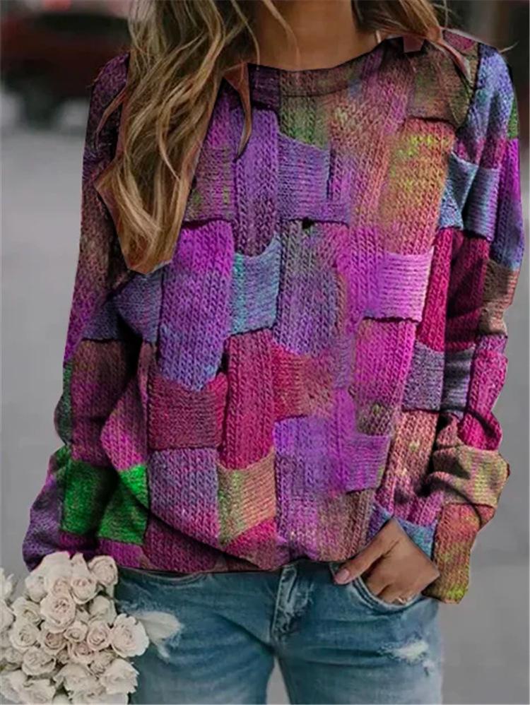 AD | Strukturerad patchwork-tröja