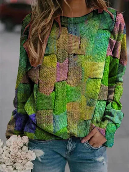 AD | Strukturerad patchwork-tröja