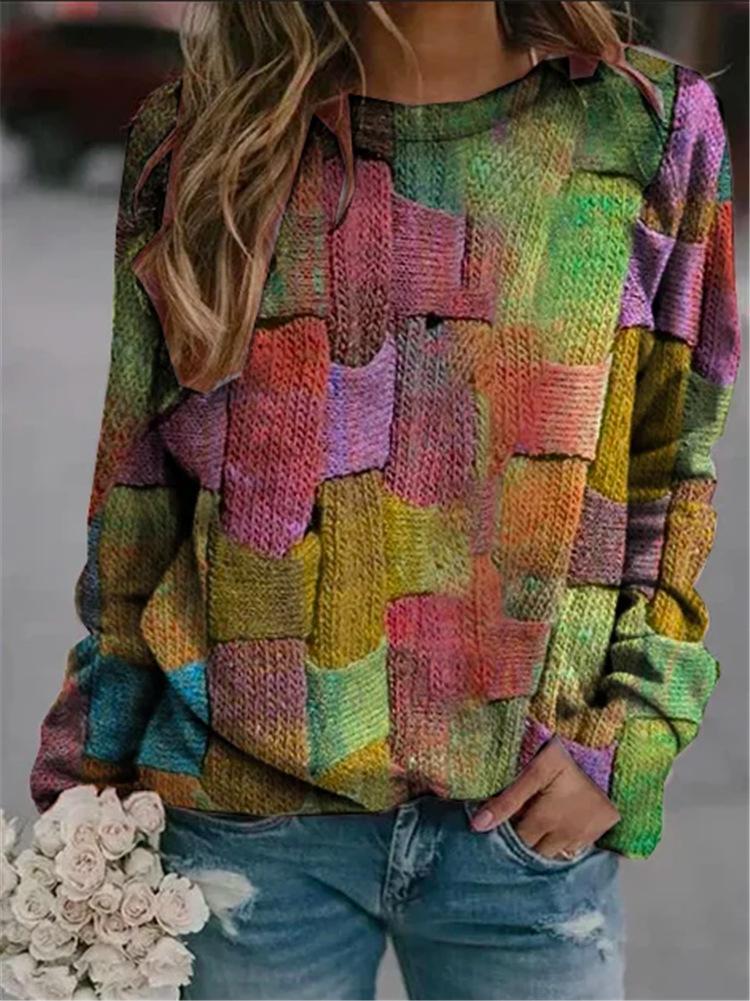 AD | Strukturerad patchwork-tröja