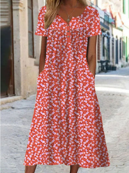 AD | Casual Jurk Met Bloemenprint