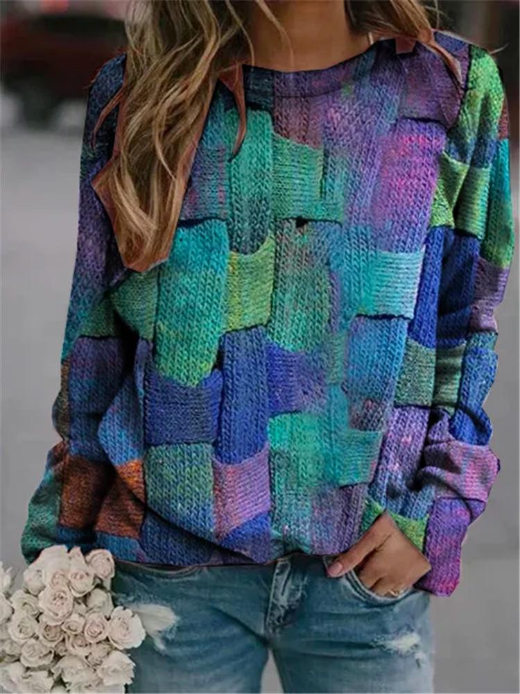 AD | Strukturerad patchwork-tröja