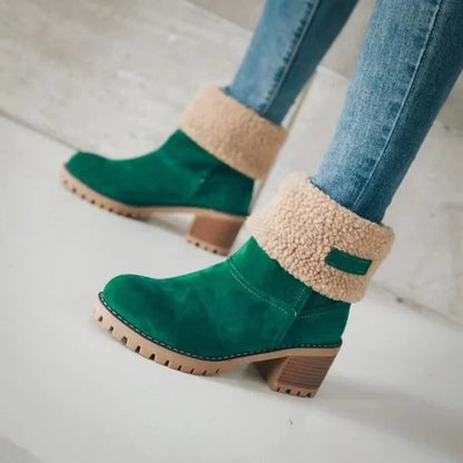 AD | Mysiga ankelboots med vikveck och klumpig klack
