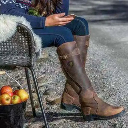 AD | Robusta knähöga läderstövlar