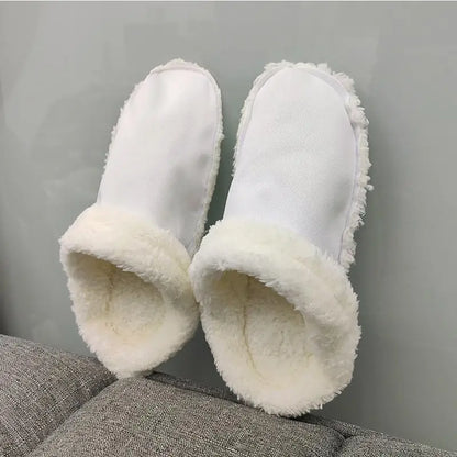 2024 Winter Furry Slippers Inserts Fur Insoles Shoe Clogs Shoes Liners Removable Soft Thickened Plush Cover Warm Lined