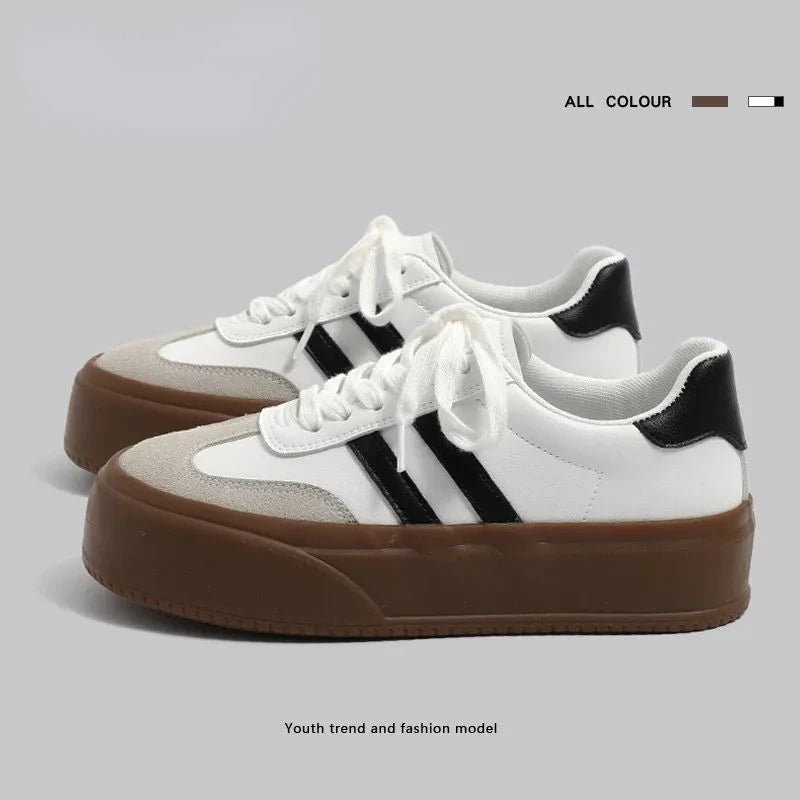 Retro Design Platfrom Shoes Women Winter Warm Shoes For Woman Luxury Thick Sole Chunky Sneakers Girls Sports Shoes