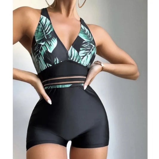 AD | Push Up Baddräkt Sommar Sexig One Piece Print