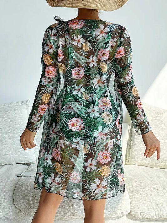 AD | Sexig bikini med blommigt mönster och överdrag