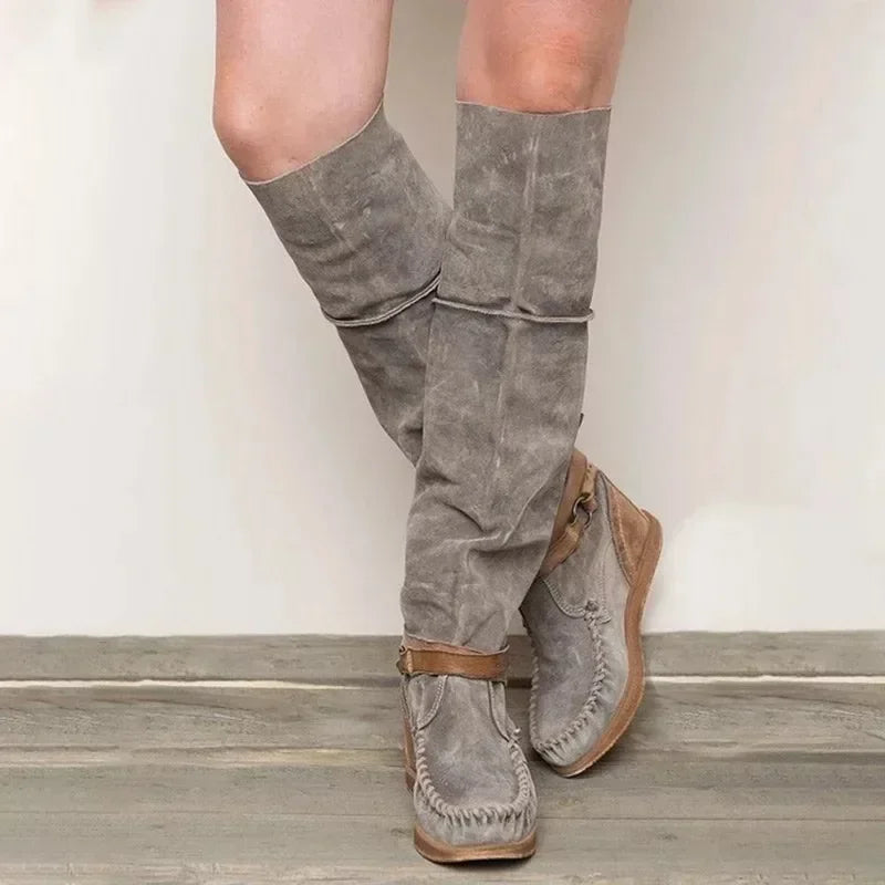 AD | Boho-inspirerade knähöga moccasinboots