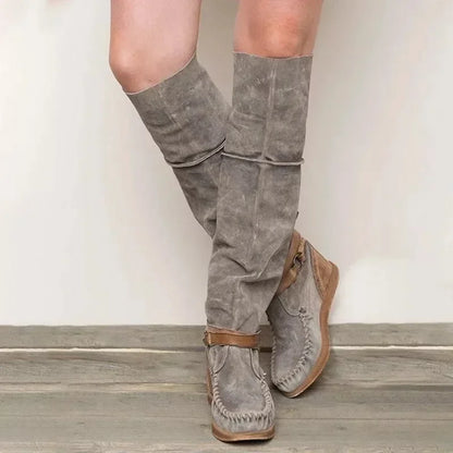 AD | Boho-inspirerade knähöga moccasinboots