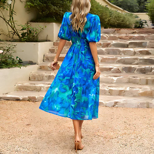 AD | Vintage glam midiklänningar med lanterninärmar