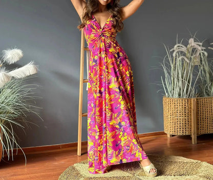 AD - Boho chic maxiklänning med axelband