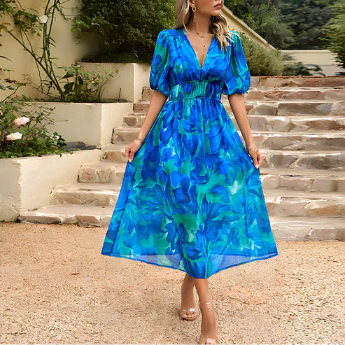AD | Vintage glam midiklänningar med lanterninärmar