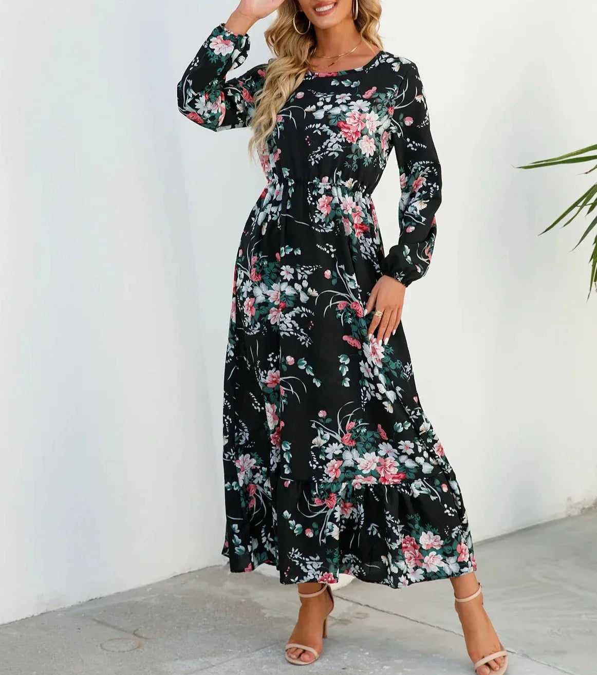 AD - Chic vårblommig klänning