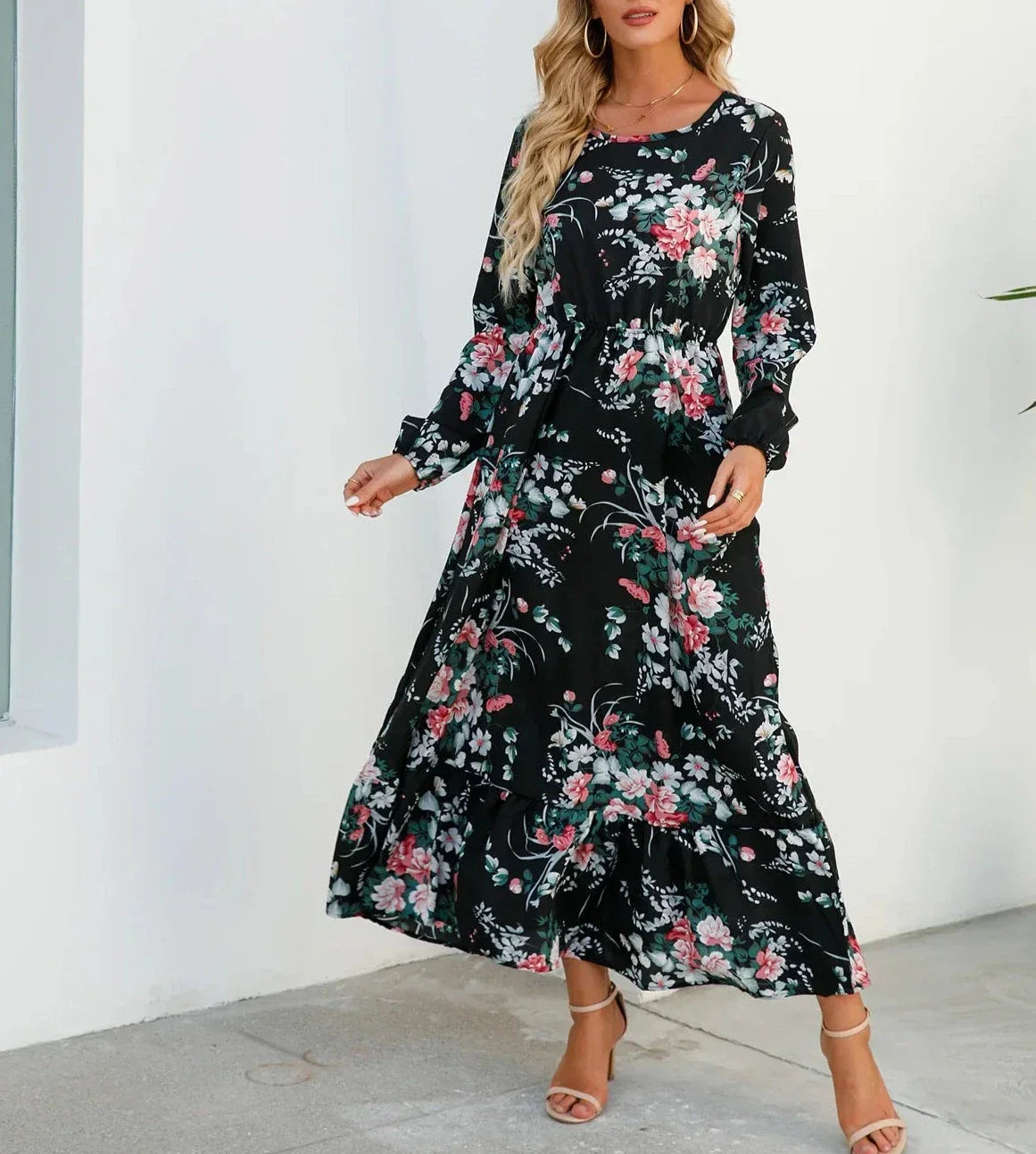 AD - Chic vårblommig klänning