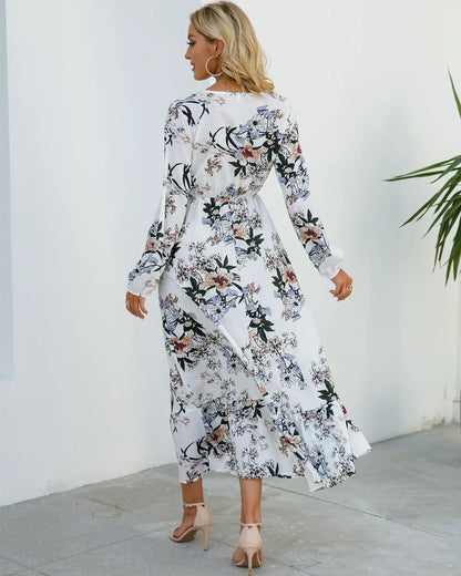 AD - Floral Elegance klänning med midja