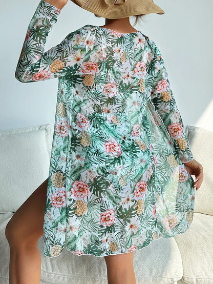 AD | Sexig bikini med blommigt mönster och överdrag