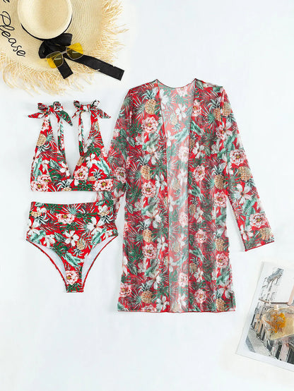 AD | Sexig bikini med blommigt mönster och överdrag