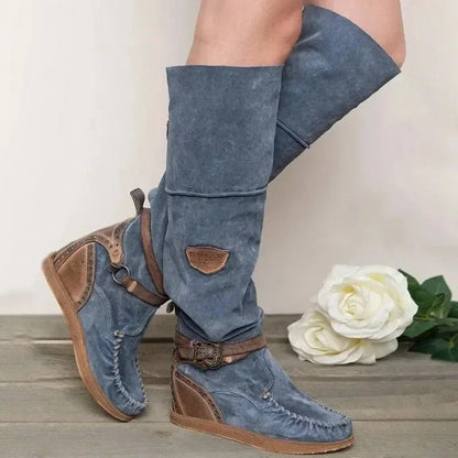 AD | Boho-inspirerade knähöga moccasinboots