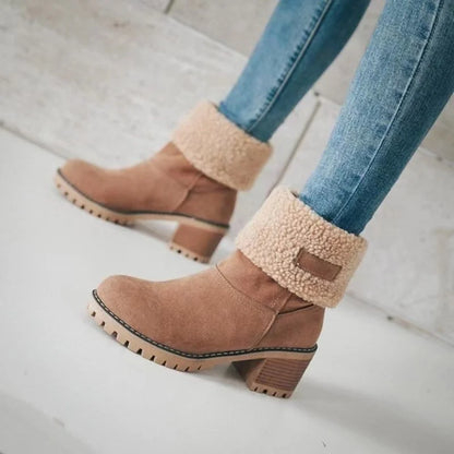 AD | Mysiga ankelboots med vikveck och klumpig klack