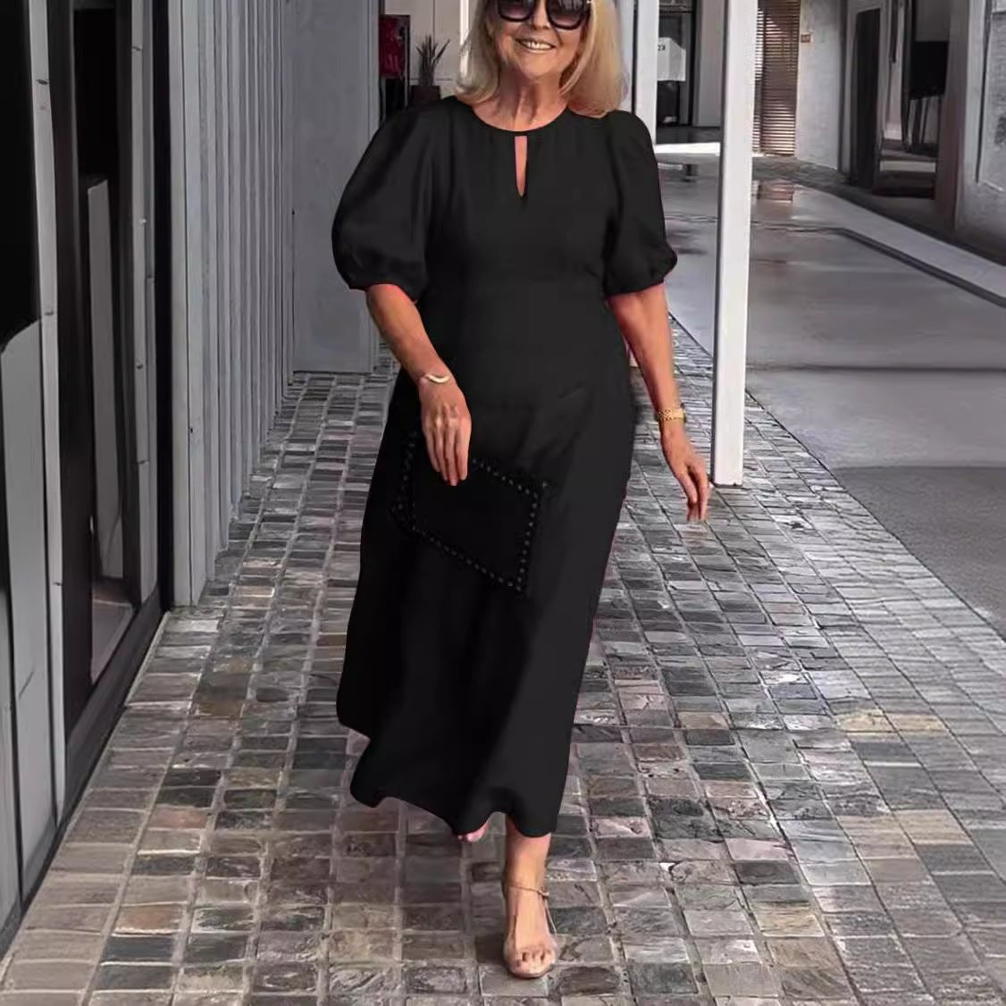 AD | Midiklänningar | Midiklänningar med ärmar | Midiklänningar för kvinnor | Eleganta midiklänningar
