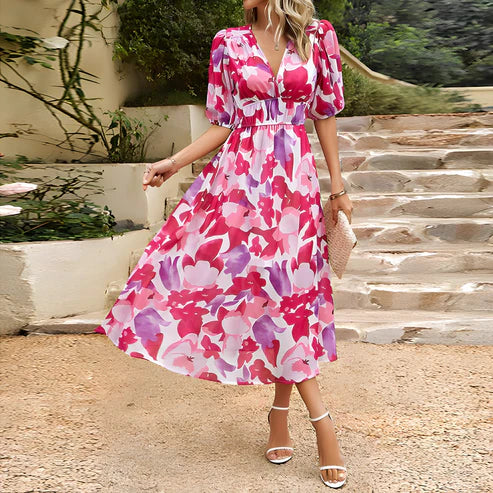 AD | Vintage glam midiklänningar med lanterninärmar