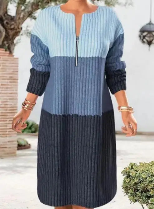 AD | Snygg damklänning med dragkedja för en elegant look