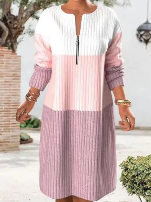 AD | Snygg damklänning med dragkedja för en elegant look