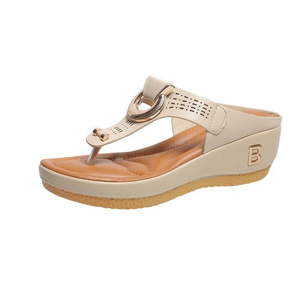 AD | - Sandaler med plattform i läder