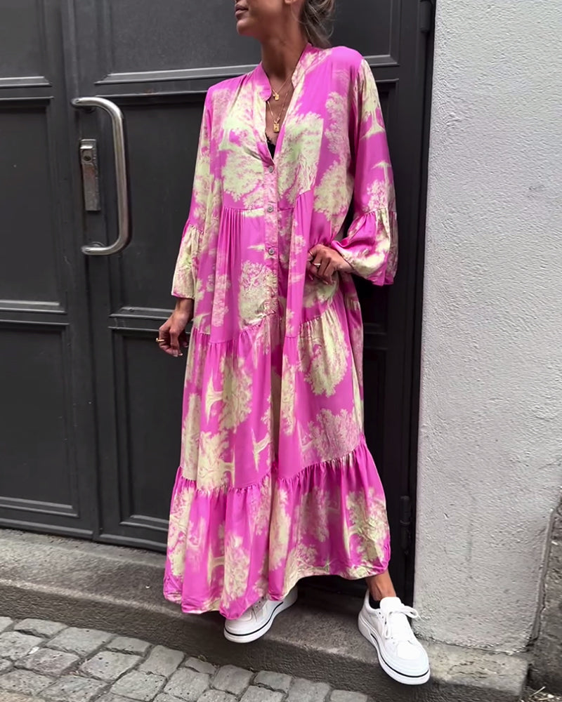 AD | Elegant, böljande klänning