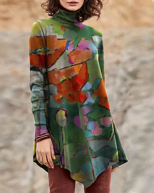 AD | Långärmad turtleneckblus