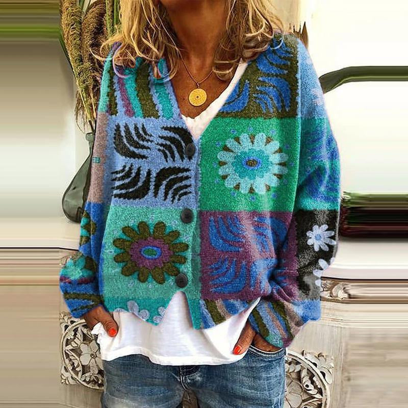AD | Boho patchwork cardigan med blommor