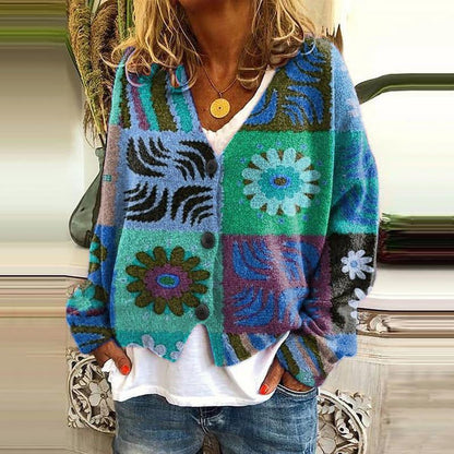 AD | Boho patchwork cardigan med blommor