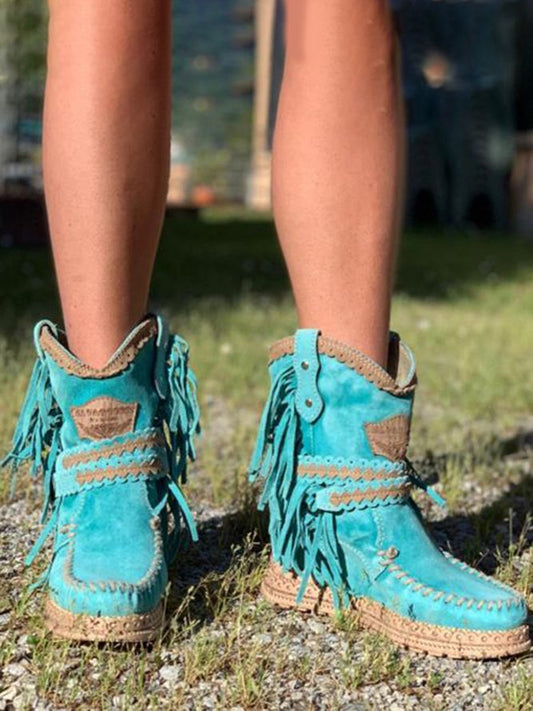 AD | Boho westernstövlar med fransar