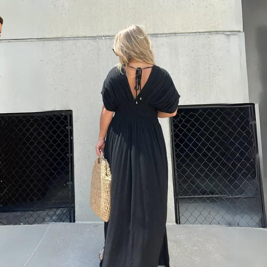 AD | Elegant långklänning