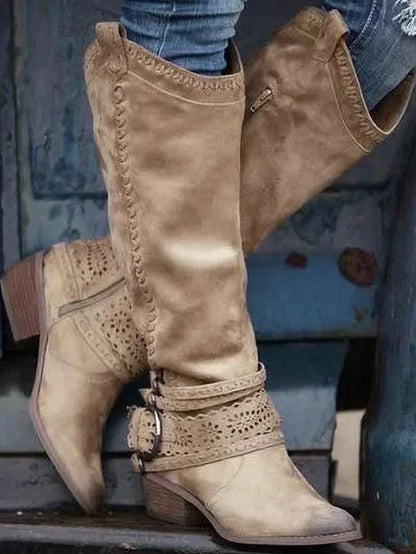AD | Knähöga boho western-stövlar