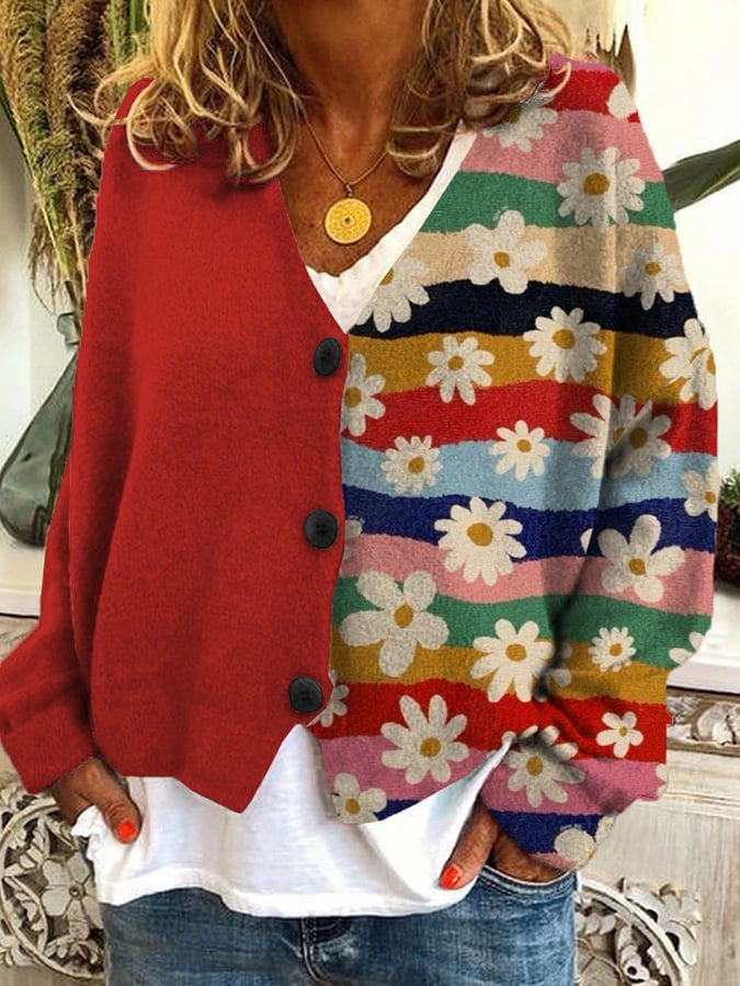 AD | Boho patchwork cardigan med blommor